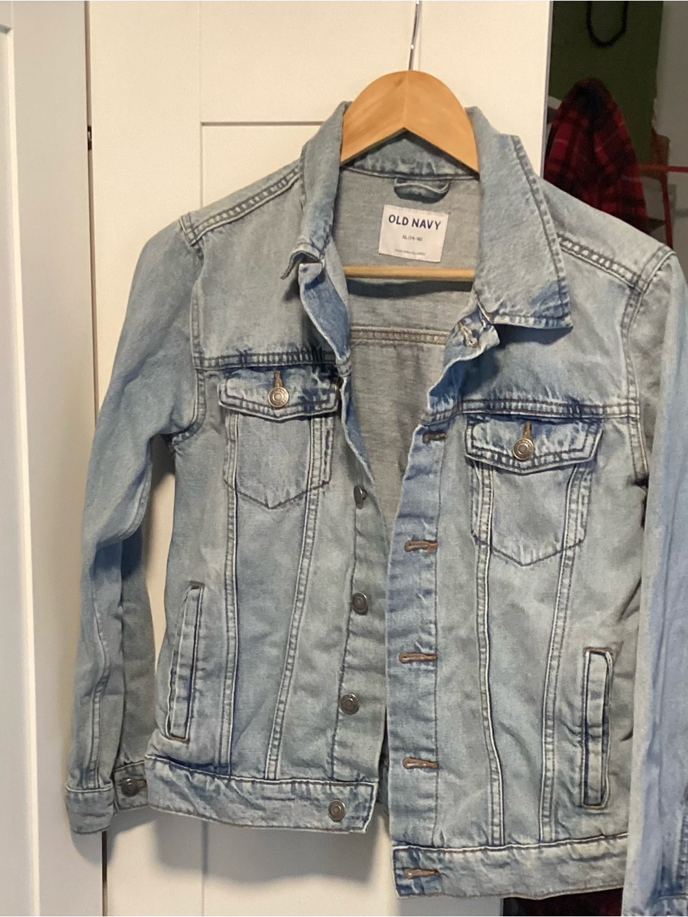 Old Navy Light Wash Denim Jean Jacket - Pale Blue